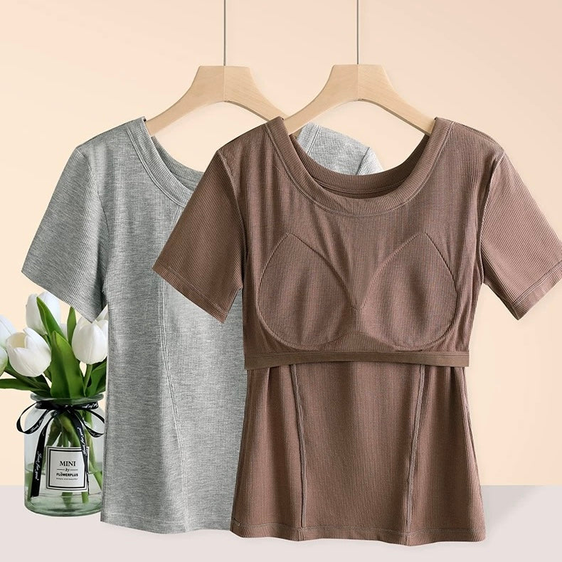 Supreme Plus Size Built-In Bra T-Shirt